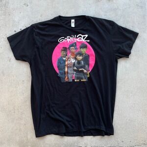 Gorillaz Humanz Band Graphic T Shirt Black XL